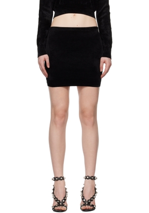 alexanderwang.t Black Logo Embossed Miniskirt