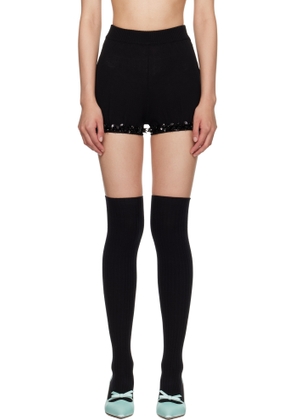 SHUSHU/TONG Black Knitted Shorts