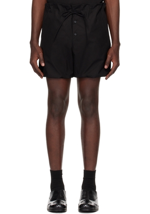 We11done Black Puff Shorts