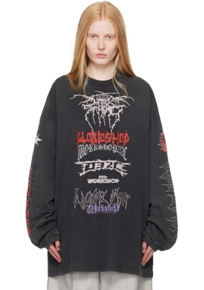 032c Gray Telepresence Oversized T-shirt