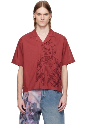 KidSuper Red Hand Stitched Woman Shirt