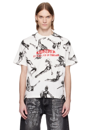 KidSuper White Trapeze Women All Over Print T-shirt