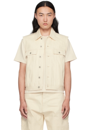 Rick Owens DRKSHDW Off-White Hollywood SL Trucker Denim Vest