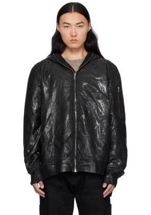 Rick Owens DRKSHDW Black Hollywood Flight Bomber Jacket