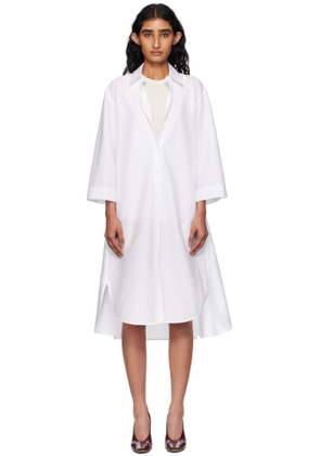 Max Mara White Sella Midi Dress