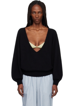 Baserange Black Soar V-Neck Sweater