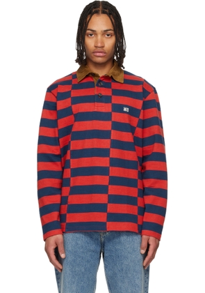 Wales Bonner Red & Navy 'The City' Polo