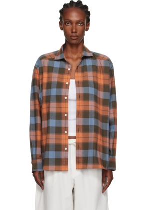 Baserange Orange & Blue Claude Shirt