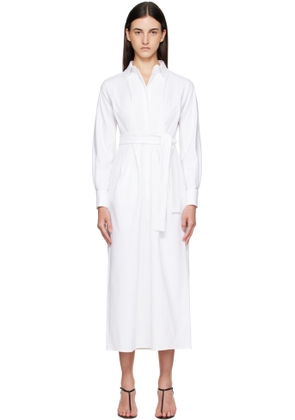 Max Mara White Arrezo Maxi Dress
