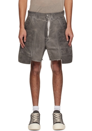Rick Owens DRKSHDW Gray Hollywood Stefan Cargo Denim Shorts