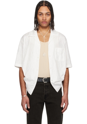 OUR LEGACY White Heusen Short Sleeve Shirt