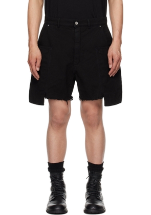 Rick Owens DRKSHDW Black Hollywood Stefan Cargo Shorts