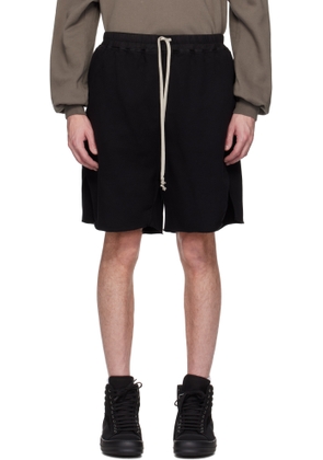 Rick Owens DRKSHDW Black Hollywood Long Boxers Butt Zipp Shorts