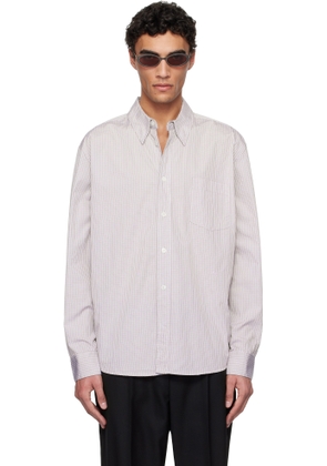 OUR LEGACY White & Purple Beyond BD Shirt