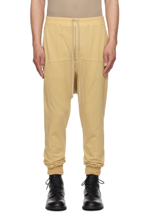 Rick Owens DRKSHDW Beige Hollywood Drawstring Sweatpants