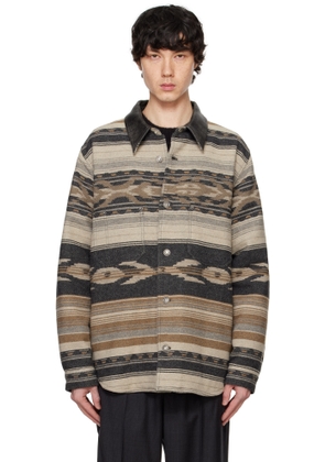Isabel Marant Beige & Gray Dalton Jacket