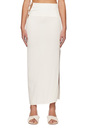 Christopher Esber White Bertoia Maxi Skirt