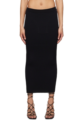 Christopher Esber Black Submerged Underwear Maxi Skirt