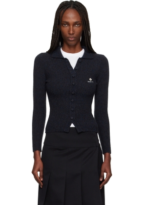 SHUSHU/TONG Navy Lapel Fitted Cardigan