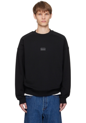 Hugo Black Bonded-Logo Sweatshirt