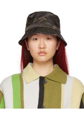 PERVERZE Brown & Green Cover Bucket Hat