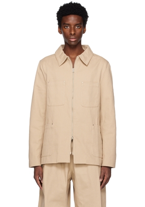 WYNN HAMLYN Tan Worker Jacket