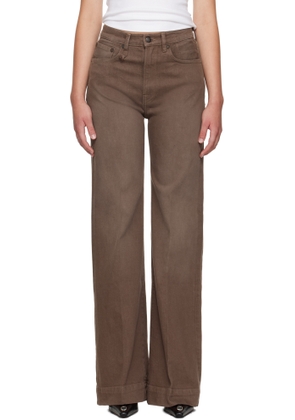 R13 Brown Flared Jeans