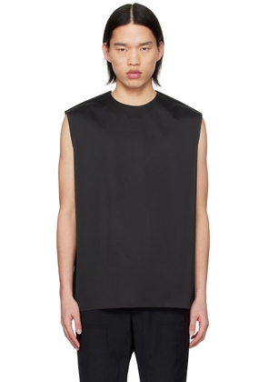 We11done Black Tie Embossed Tank Top