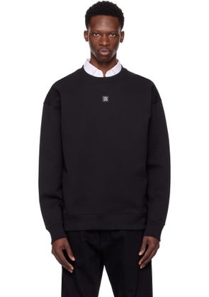 Hugo Black Stacked Logo Badge Sweatshirt