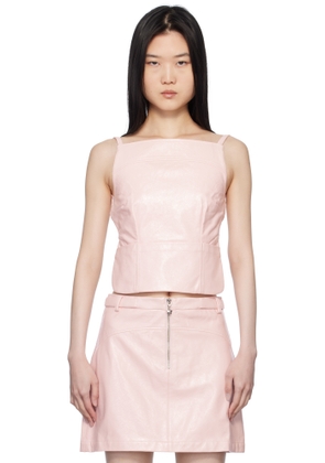 Sandy Liang Pink Kiki Top