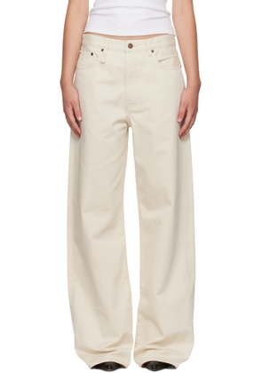 R13 Off-White D'Arcy Loose Jeans