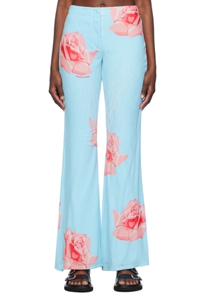 Kenzo Blue Kenzo Paris Rose Trousers