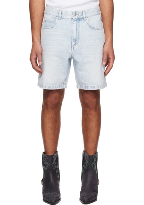Isabel Marant Blue Jeffry Denim Shorts