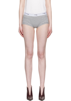 HommeGirls Gray Ribbed Jersey Boy Briefs