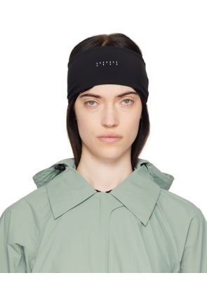 JOHANNA PARV Black Triangle Ponytail Hole Headband