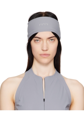 JOHANNA PARV Gray Triangle Ponytail Hole Headband