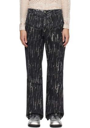 Andersson Bell Black Layered Jeans