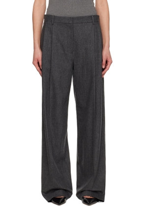 KHAITE Gray August Trousers