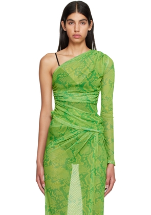 Atlein Green Printed T-Shirt