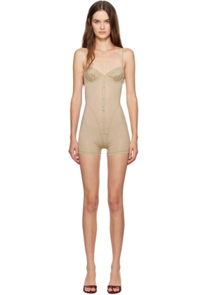 Poster Girl Taupe Goldie Bodysuit