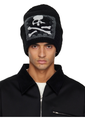 MASTERMIND WORLD Black MW Hand Knitted Beanie