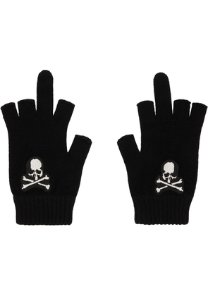 MASTERMIND WORLD Black Open Fingered Gloves