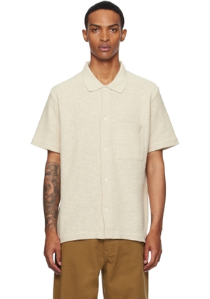 NORSE PROJECTS Beige Gustav Crochet Jersey Shirt