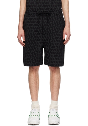 Valentino Black Toile Iconographe Shorts