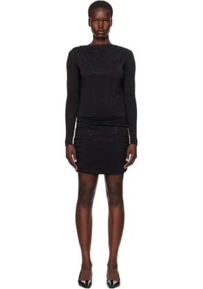 Versace Jeans Couture Black Crystal Minidress