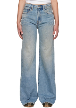 R13 Blue Straight Jeans