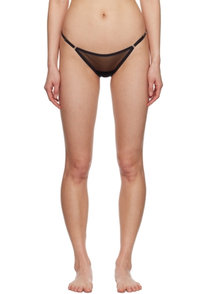Yasmine Eslami Black Jeanne Mini Thong