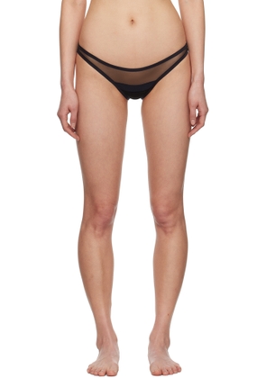 Yasmine Eslami Black Serena Thong