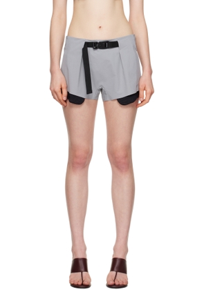 JOHANNA PARV Grey Belted Shorts
