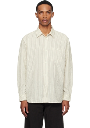 NORSE PROJECTS Beige Mo Oversized Striped Shirt
